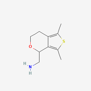 (1,3-dimethyl-6,7-dihydro-4H-thieno[3,4-c]pyran-4-yl)methanamine