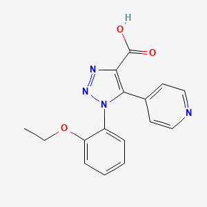 1-(2-ethoxyphenyl)-5-(pyridin-4-yl)-1H-1,2,3-triazole-4-carboxylic acid