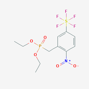 Diethyl (2-nitro-5-(pentafluorosulfanyl)benzyl phosphonate