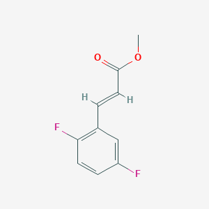 molecular formula C10H8F2O2 B1422214 (E)-methyl 3-(2,5-difluorophenyl)acrylate CAS No. 1007862-01-2