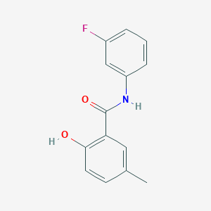 molecular formula C14H12FNO2 B14222146 N-(3-Fluorophenyl)-2-hydroxy-5-methylbenzamide CAS No. 521272-37-7