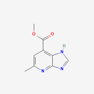 molecular formula C9H9N3O2 B1422215 methyl 5-methyl-3H-imidazo[4,5-b]pyridine-7-carboxylate CAS No. 1378793-08-8