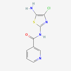 molecular formula C9H7ClN4OS B14222151 N-(5-Amino-4-chloro-1,3-thiazol-2-yl)pyridine-3-carboxamide CAS No. 828920-65-6
