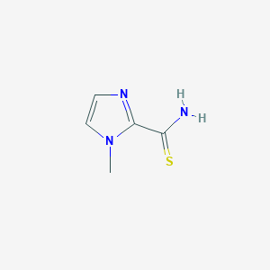 molecular formula C5H7N3S B1422216 1-methyl-1H-imidazole-2-carbothioamide CAS No. 885281-13-0