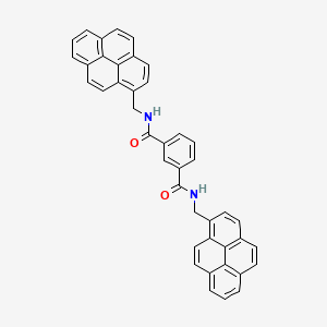 molecular formula C42H28N2O2 B14222164 N,N'-Bis(1-pyrenylmethyl)isophthalamide CAS No. 628317-55-5