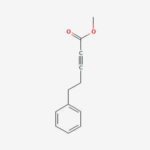 molecular formula C12H12O2 B14222173 Methyl 5-phenylpent-2-ynoate CAS No. 824948-16-5