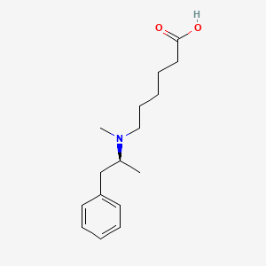 molecular formula C16H25NO2 B14222188 Hexanoic acid, 6-[methyl[(1S)-1-methyl-2-phenylethyl]amino]- CAS No. 568594-20-7