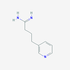 molecular formula C9H13N3 B1422221 4-Pyridin-3-yl-butyramidine CAS No. 887578-93-0