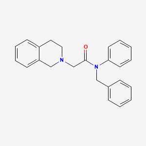 molecular formula C24H24N2O B14222210 N-Benzyl-2-(3,4-dihydroisoquinolin-2(1H)-yl)-N-phenylacetamide CAS No. 827309-99-9