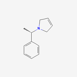 molecular formula C12H15N B14222214 1H-Pyrrole, 2,5-dihydro-1-[(1S)-1-phenylethyl]- CAS No. 824390-82-1