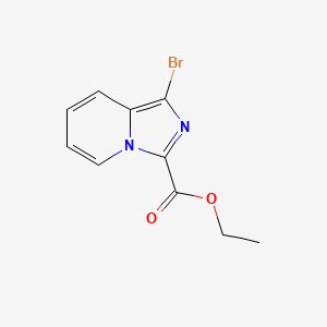 molecular formula C10H9BrN2O2 B1422223 Ethyl 1-bromoimidazo[1,5-a]pyridine-3-carboxylate CAS No. 885276-59-5