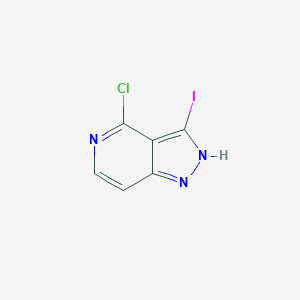 molecular formula C6H3ClIN3 B1422224 4-Chloro-3-iodo-1H-pyrazolo[4,3-c]pyridine CAS No. 1186647-69-7