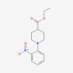 molecular formula C14H18N2O4 B1422225 Ethyl 1-(2-nitrophenyl)piperidine-4-carboxylate CAS No. 955396-59-5