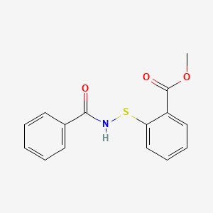 molecular formula C15H13NO3S B14222267 Benzoic acid, 2-[(benzoylamino)thio]-, methyl ester CAS No. 532931-61-6