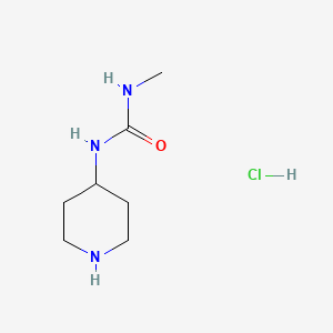 molecular formula C7H16ClN3O B1422227 1-Methyl-3-(piperidin-4-yl)urea hydrochloride CAS No. 1233951-96-6