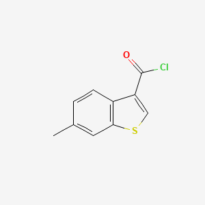 molecular formula C10H7ClOS B1422232 6-Methyl-1-benzothiophene-3-carbonyl chloride CAS No. 1160248-90-7