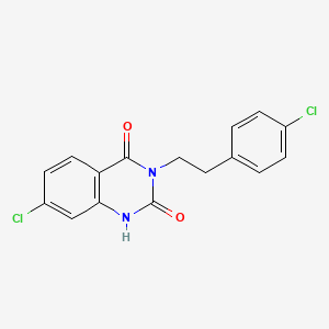 molecular formula C16H12Cl2N2O2 B14222320 7-Chloro-3-(4-chlorophenethyl)quinazoline-2,4(1H,3H)-dione CAS No. 531504-01-5