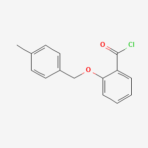 molecular formula C15H13ClO2 B1422233 2-[(4-Methylbenzyl)oxy]benzoyl chloride CAS No. 926025-99-2