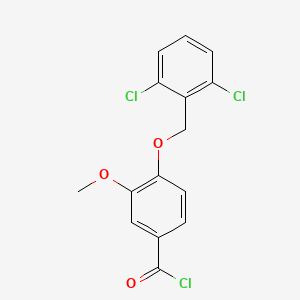 4-[(2,6-Dichlorobenzyl)oxy]-3-methoxybenzoyl chloride