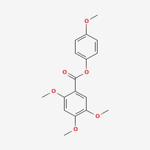 molecular formula C17H18O6 B14222347 Benzoic acid, 2,4,5-trimethoxy-, 4-methoxyphenyl ester CAS No. 791796-64-0
