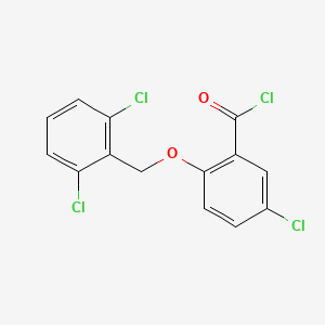 5-Chloro-2-[(2,6-dichlorobenzyl)oxy]benzoyl chloride
