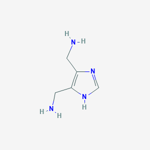 molecular formula C5H10N4 B14222397 (1H-Imidazole-4,5-diyl)dimethanamine CAS No. 771579-17-0