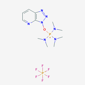 molecular formula C11H21F6N7OP2 B142224 7-Azabenzotriazol-1-Yloxytris(Dimethylamino)Phosphonium Hexafluorophosphate CAS No. 156311-85-2