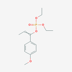 molecular formula C14H21O5P B14222400 Diethyl 1-(4-methoxyphenyl)prop-1-en-1-yl phosphate CAS No. 530085-88-2