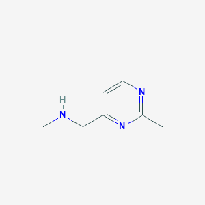 molecular formula C7H11N3 B1422241 N-methyl-1-(2-methylpyrimidin-4-yl)methanamine dihydrochloride CAS No. 921091-02-3