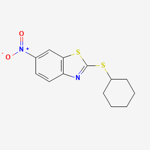 2-(Cyclohexylthio)-6-nitro-1,3-benzothiazole