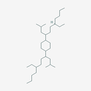 molecular formula C34H68 B14222483 1,4-Bis(7-ethyl-2-methylundecan-4-yl)cyclohexane CAS No. 820239-12-1