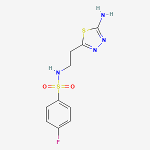 N-[2-(5-Amino-1,3,4-thiadiazol-2-YL)ethyl]-4-fluorobenzenesulfonamide