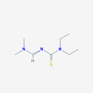 molecular formula C8H17N3S B14222505 N'-(Diethylcarbamothioyl)-N,N-dimethylmethanimidamide CAS No. 808141-07-3