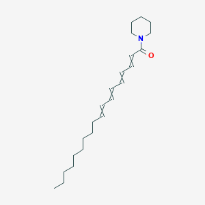 molecular formula C23H37NO B14222519 1-(Piperidin-1-YL)octadeca-2,4,6,8-tetraen-1-one CAS No. 799840-99-6