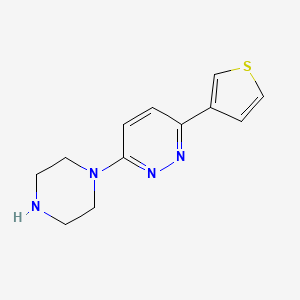3-(Piperazin-1-yl)-6-(thiophen-3-yl)pyridazine