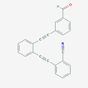 molecular formula C24H13NO B14222583 2-({2-[(3-Formylphenyl)ethynyl]phenyl}ethynyl)benzonitrile CAS No. 823227-64-1