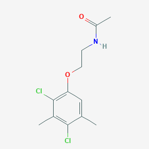 molecular formula C12H15Cl2NO2 B1422259 N-[2-(2,4-二氯-3,5-二甲基苯氧基)乙基]乙酰胺 CAS No. 1188263-04-8