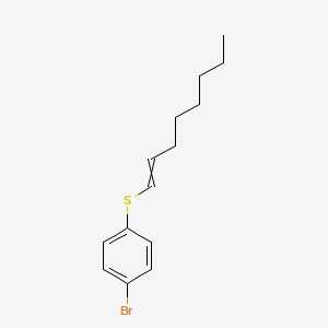 molecular formula C14H19BrS B14222658 1-Bromo-4-[(oct-1-en-1-yl)sulfanyl]benzene CAS No. 830320-96-2