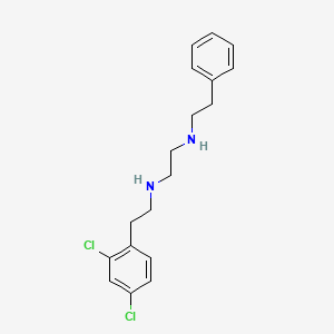 molecular formula C18H22Cl2N2 B14222667 N~1~-[2-(2,4-Dichlorophenyl)ethyl]-N~2~-(2-phenylethyl)ethane-1,2-diamine CAS No. 627523-20-0