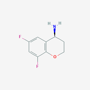 molecular formula C9H9F2NO B1422268 (S)-6,8-Difluoro-chroman-4-ylamine CAS No. 1003887-61-3