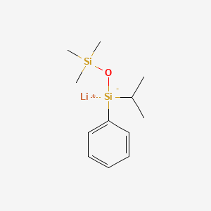 molecular formula C12H21LiOSi2 B14222699 lithium;phenyl-propan-2-yl-trimethylsilyloxysilanide CAS No. 823207-26-7