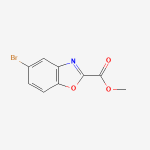 molecular formula C9H6BrNO3 B1422275 Methyl 5-bromobenzo[d]oxazole-2-carboxylate CAS No. 954239-61-3