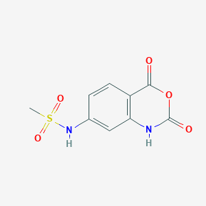 molecular formula C9H8N2O5S B1422278 4-Methanesulfonamido-isatoic anhydride CAS No. 885269-62-5