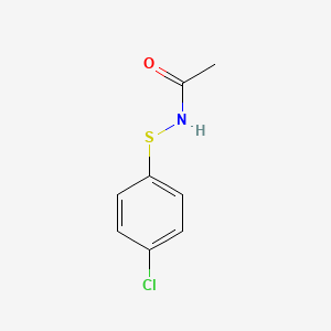 molecular formula C8H8ClNOS B14222807 Acetamide, N-[(4-chlorophenyl)thio]- CAS No. 532931-64-9