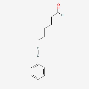 molecular formula C14H16O B14222831 8-Phenyloct-7-ynal CAS No. 823785-59-7