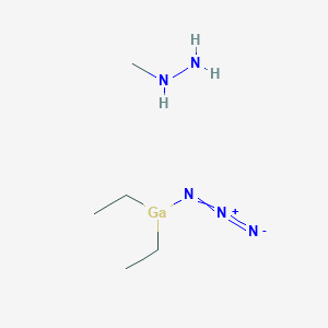 molecular formula C5H16GaN5 B14222861 Azido(diethyl)gallane;methylhydrazine CAS No. 782475-10-9