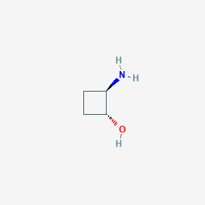 molecular formula C4H9NO B1422287 (1R,2R)-2-aminocyclobutan-1-ol CAS No. 72320-39-9
