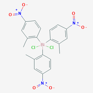 molecular formula C21H18BiCl2N3O6 B14222881 Bismuth, dichlorotris(2-methyl-4-nitrophenyl)- CAS No. 823213-28-1