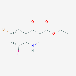 ethyl 6-bromo-8-fluoro-4-oxo-1H-quinoline-3-carboxylate