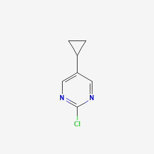 molecular formula C7H7ClN2 B1422297 2-Chloro-5-cyclopropylpyrimidine CAS No. 166740-44-9